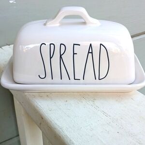 Rae Dunn butter dish, kitchen decor